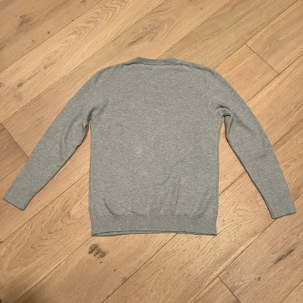 Brunello Cucinelli Men's Gray Crewneck 100% Cotton Knit Sweater Size 50 / Med